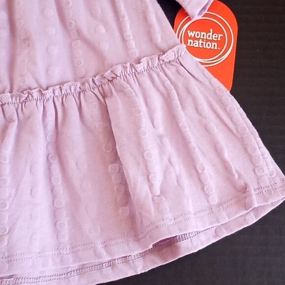 GIRLS PUFFED PRINTED Tiered Swing Top Shirt Size XS - Picture 3 of 6